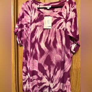 Pink tie-dye LulaRoe Leah NWT